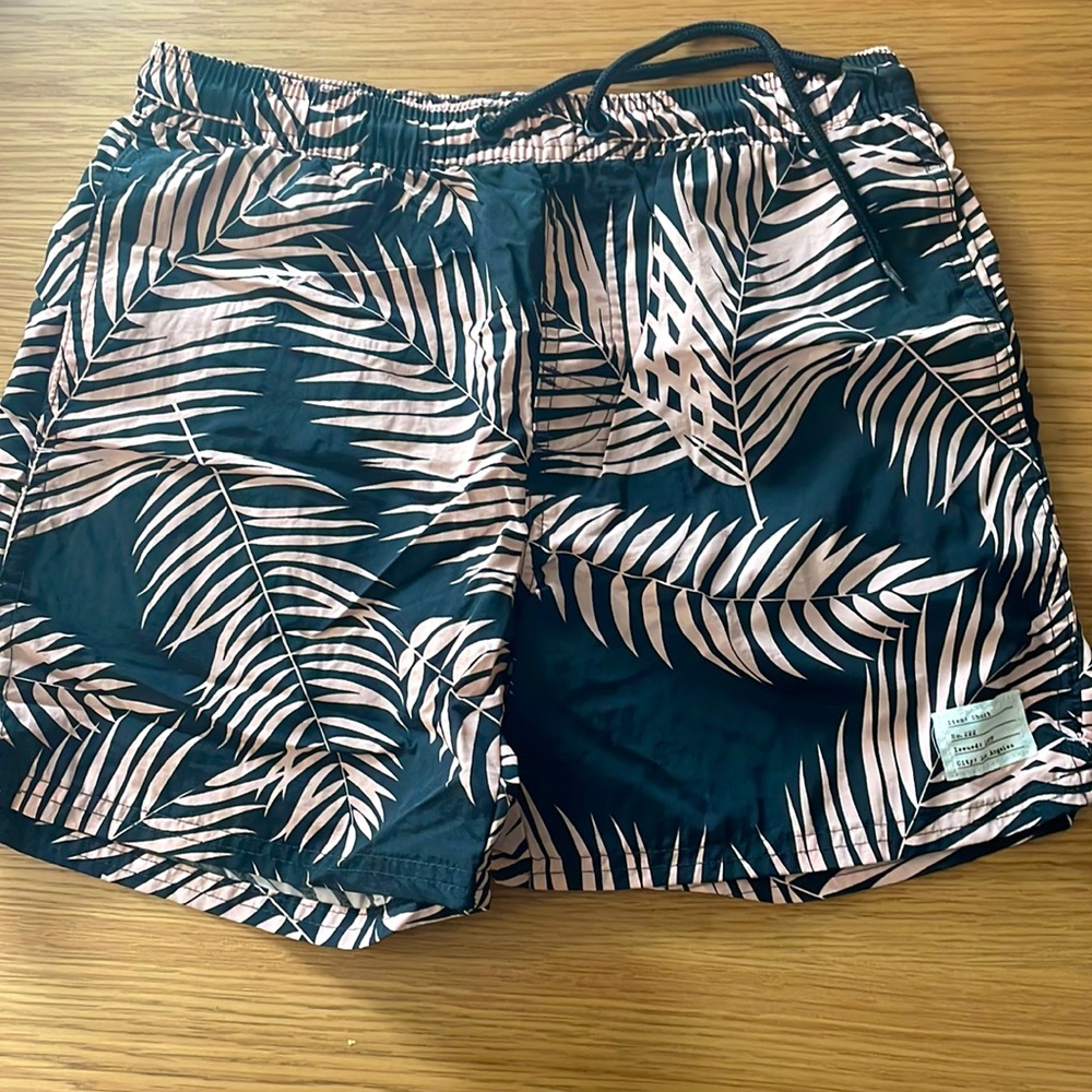 Adam Levine - swim trunks. pink and black. size small. trendy!